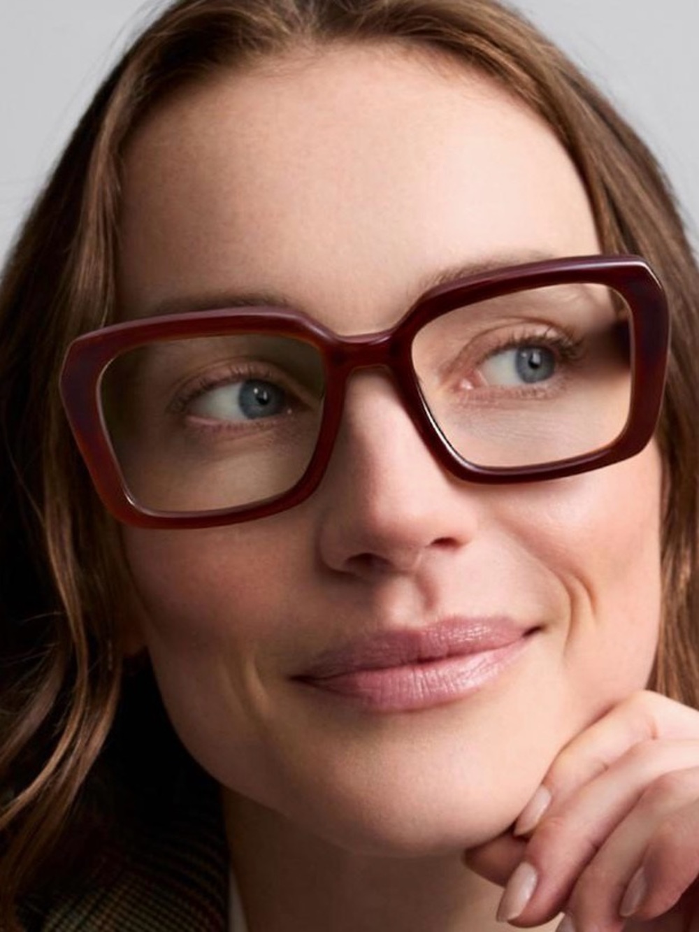 Warby Parker Ketty glasses frames Square Women's Eyeglasses in Deep Burgundy